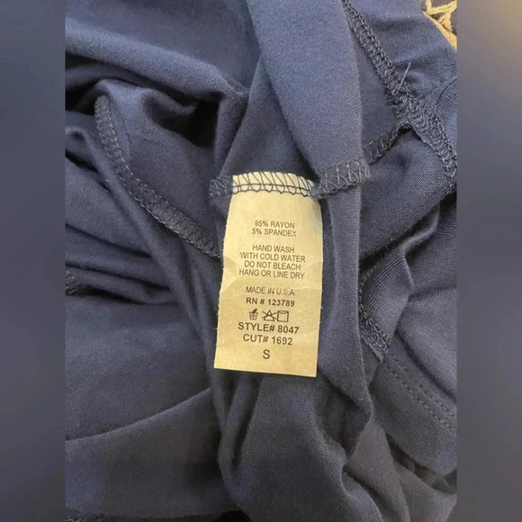 Fab’rik Blue Dress, Sleeveless With Racer‎ Back. Woman’s Size S - Picture 4 of 6